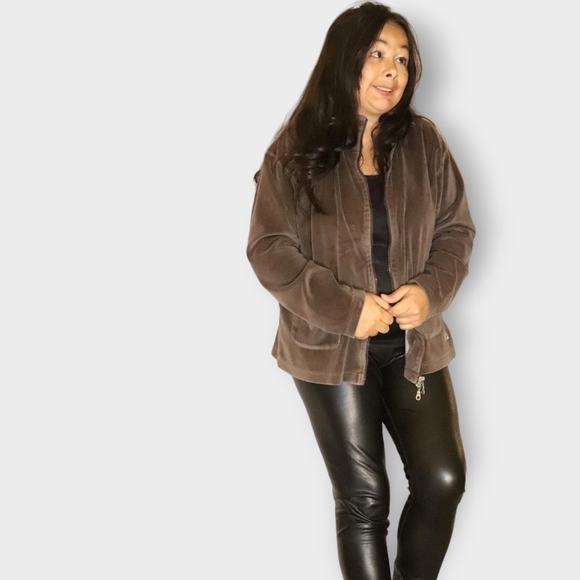 Double Speed Sweaters - DOUBLE SPEED WOMENS ZIP UP SHACKET